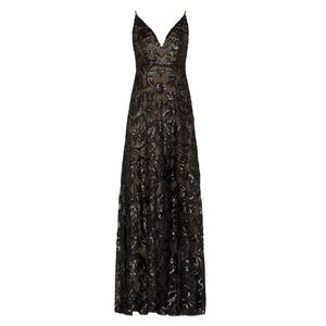 BCBG Dorothea Sequin Gown Dress